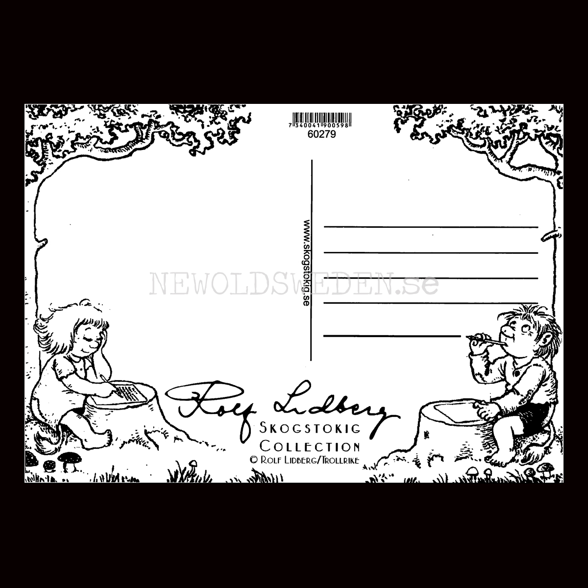 MOLN  No: 279 - 60279- Trollkort Rolf Lidberg Vykort A6 - 914 - 2