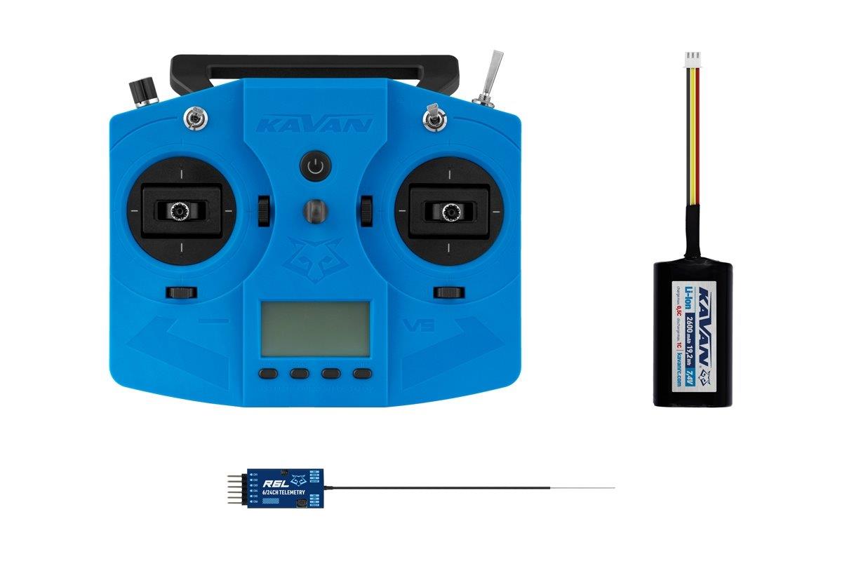 Transmitter KAVAN V5 + R6L RX - blue - 9