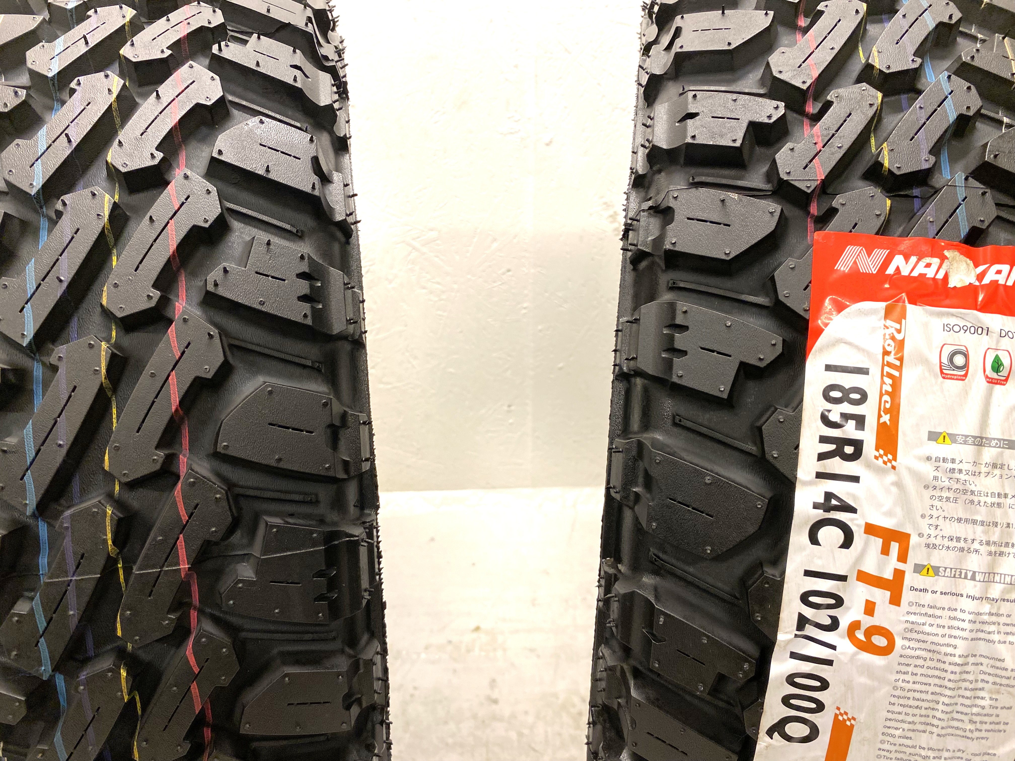 KAMPANJ | 2 st | NYA Däck SOMMAR OFFROAD | 185 R14C 102/100Q 8PR Nankang Rollnex FT-9 NK 4x4 WD M/T | V45-2024 | 10|10 mm - 3
