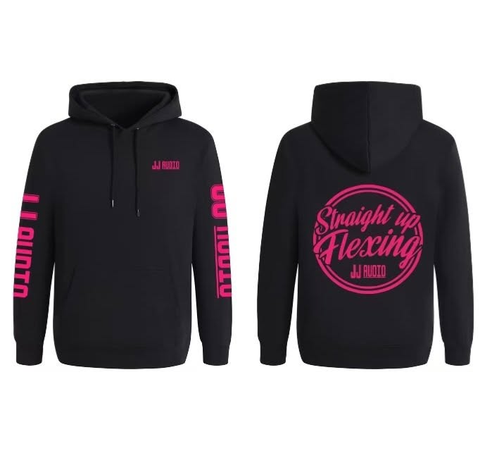 STRAIGHT UP SVART/ROSA XL