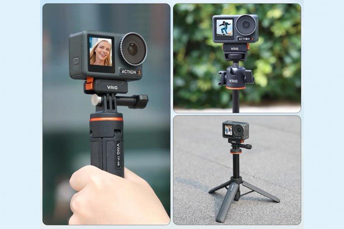 STABLECAM VRIGMag Adapt Mount DJI Osmo 360/Action 5 Pro (1/4inch Thread+2-Prong) - 3