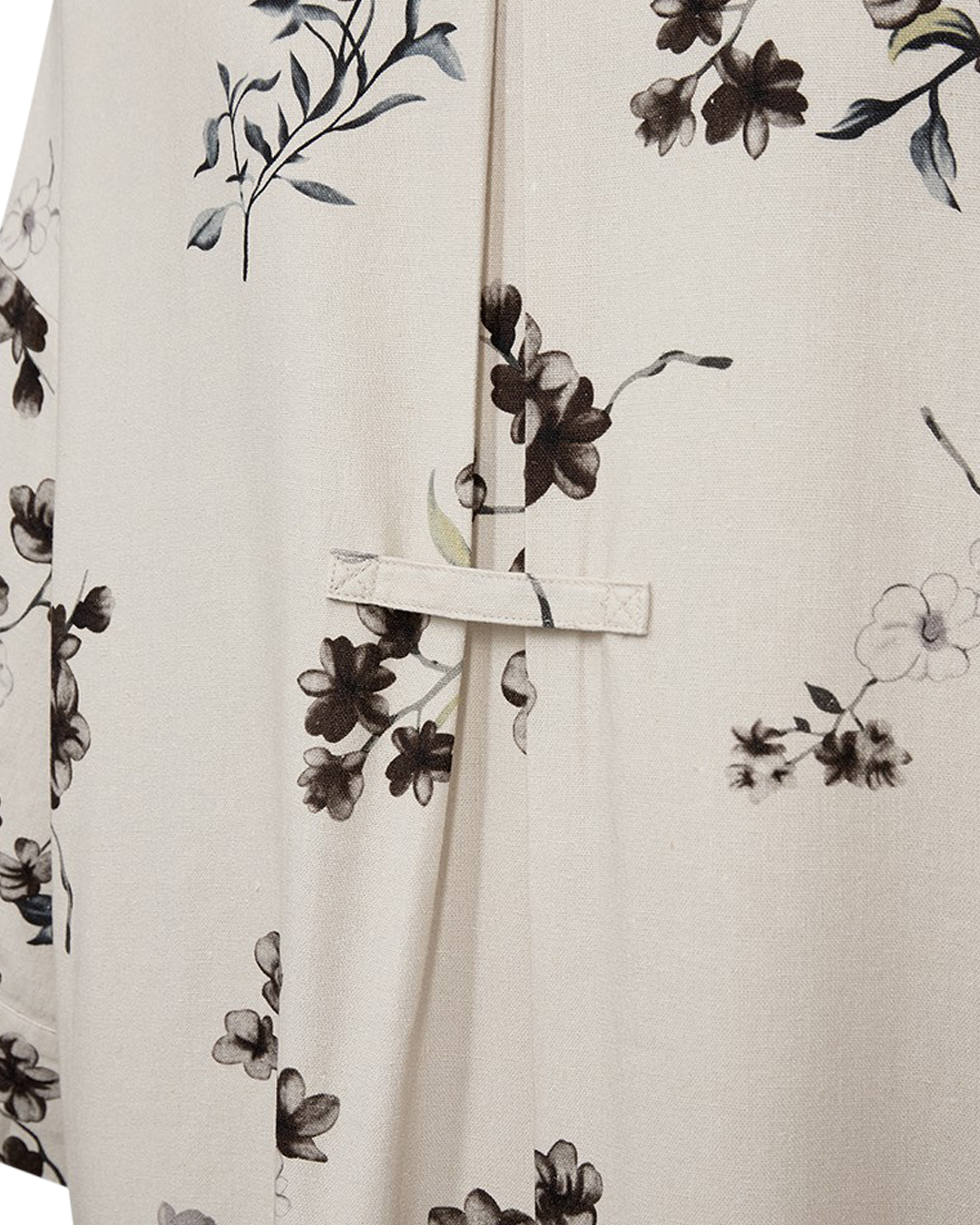 Klänning Lavisco blommig ljusbeige/brun - 3