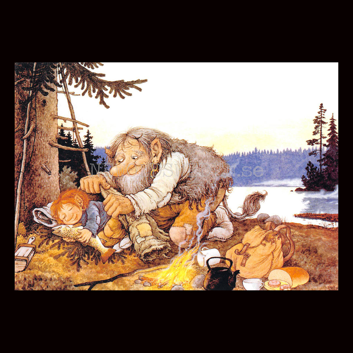 TUPPLUR No: 245- 60245- Trollkort Rolf Lidberg Vykort A6 - 914