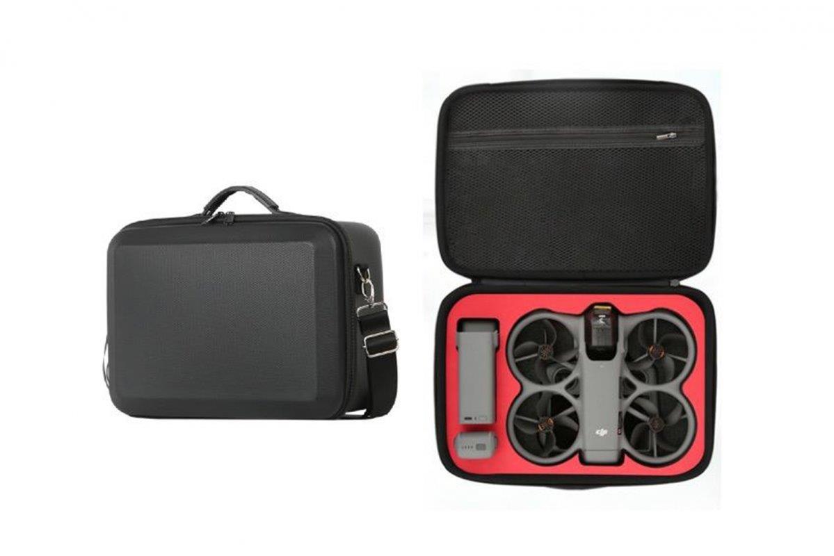 STABLECAM Two-Layer Black PU Case for DJI Avata 360 Fly More Combo (DJI RC 2)