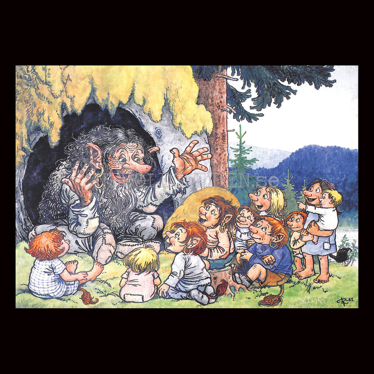 SAGOBERÄTTAREN No: 264- 60264- Trollkort Rolf Lidberg Vykort A6 - 914