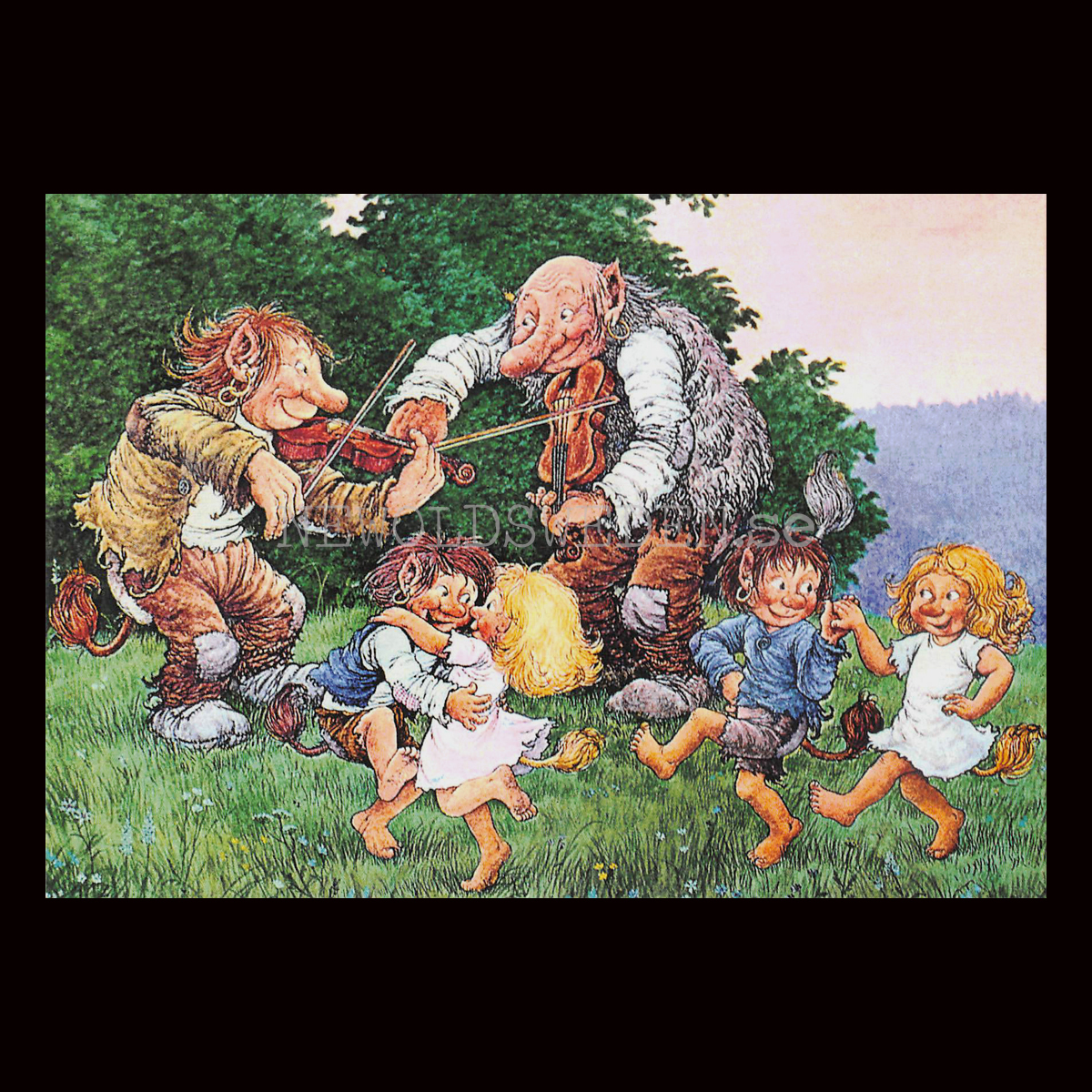 TROLLDANSEN No: 270- 60270- Trollkort Rolf Lidberg Vykort A6 - 914