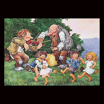 TROLLDANSEN No: 270- 60270- Trollkort Rolf Lidberg Vykort A6 - 914