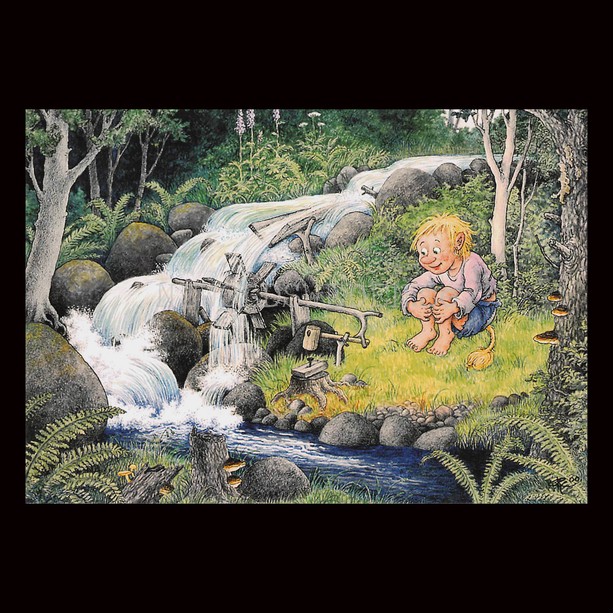 SKOVELHJULET No: 403- 60403- Trollkort Rolf Lidberg Vykort A6 - 914
