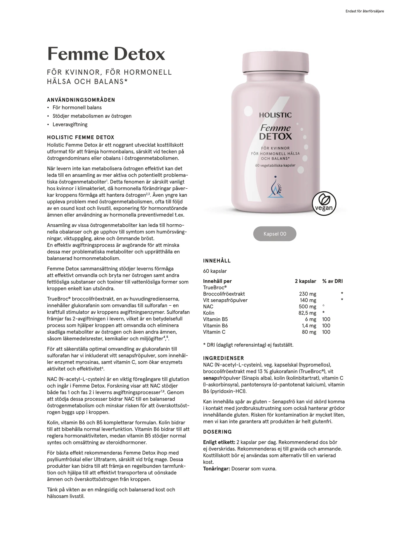 Femme Detox, 60 kapslar - 2