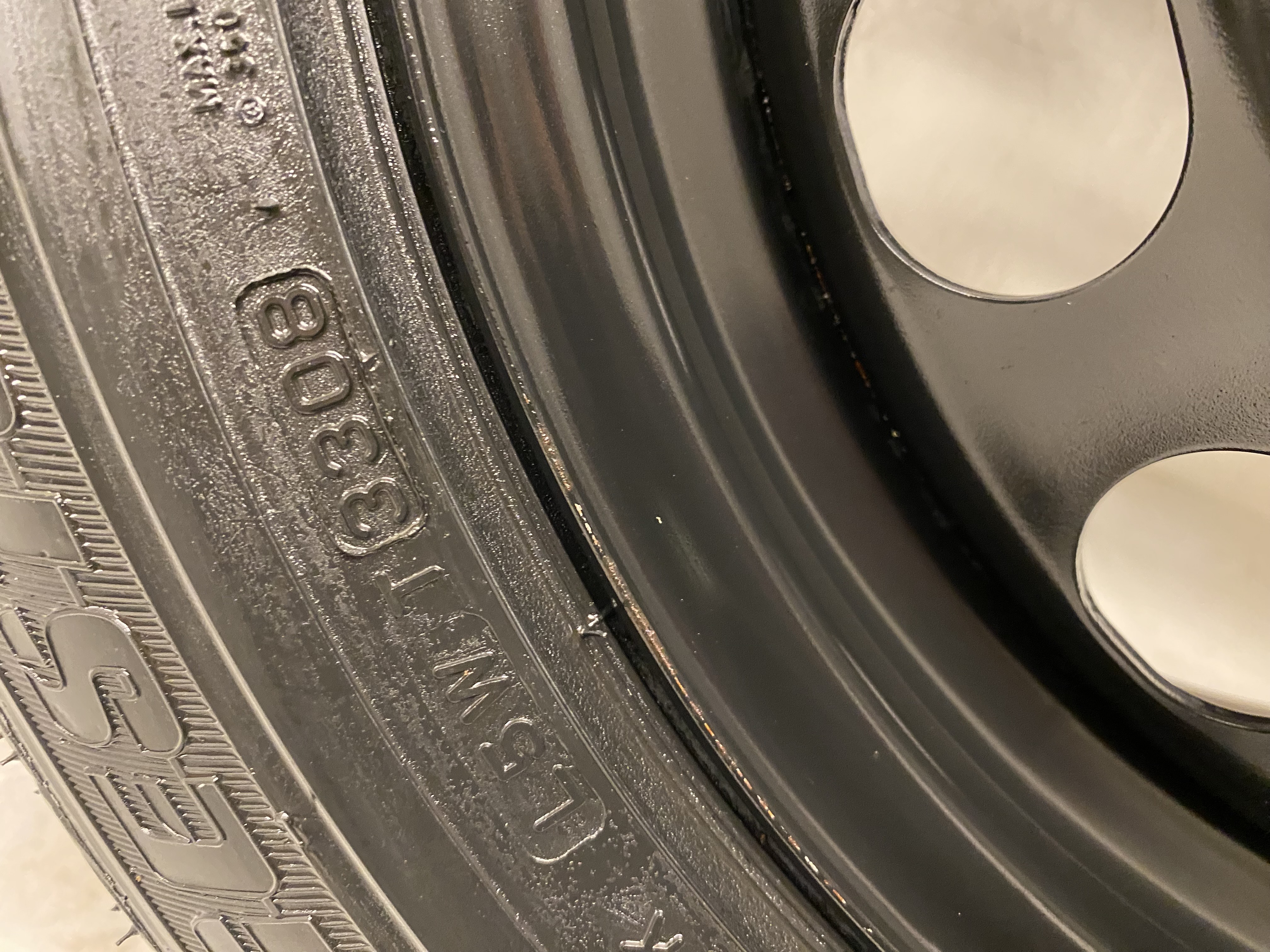 RESERVHJUL | 1 st | 16" VW AG 2160918 | 5x112 6.5x16 ET50 57.1 + 205/55 R16 91V Bridgestone Turanza ER300 | V33-2008 | 8mm - 3