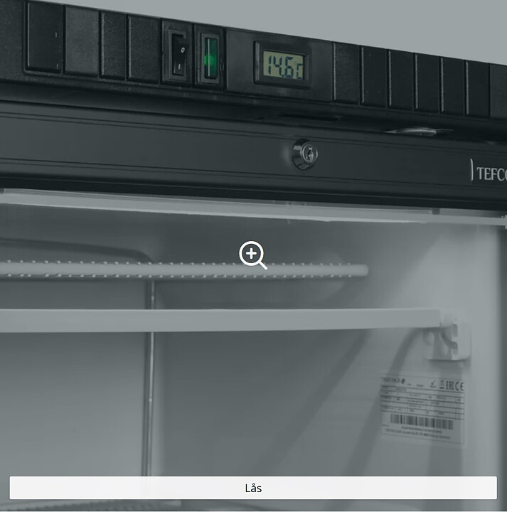 Exponeringsfrys UFSC371G, 300 liter