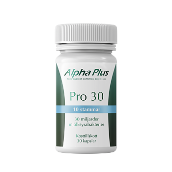 Pro 30 (30 miljarder mjölksyrabakterier)  30 kap