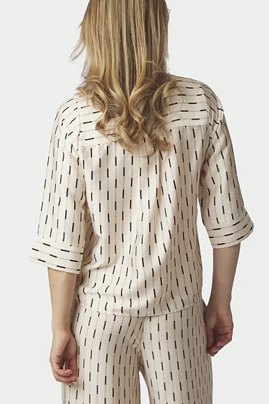 Neo Noir - Camile Print Blouse Creme - 3