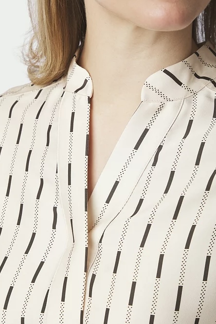 Neo Noir - Camile Print Blouse Creme - 4