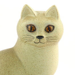 Lisa Larson (1975) White Cat Murre Midi 21 cm (3)