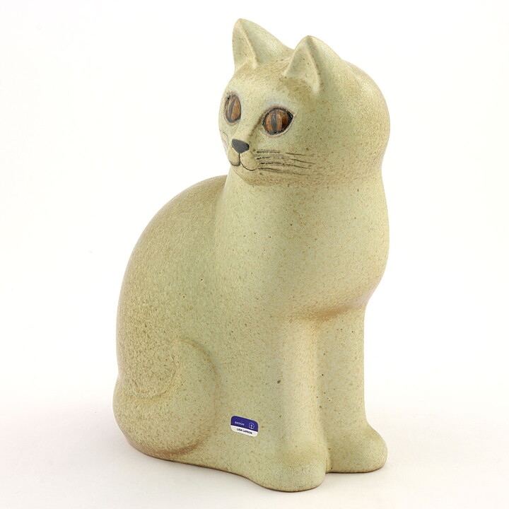 Lisa Larson (1975) White Cat Murre Midi 21 cm (3)