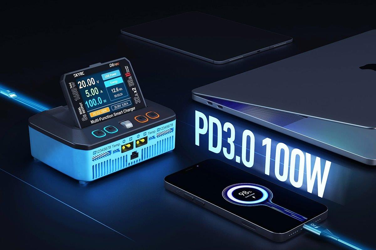 SKY RC D8neo Smart Dual Balance Charger DC 1600W - 5