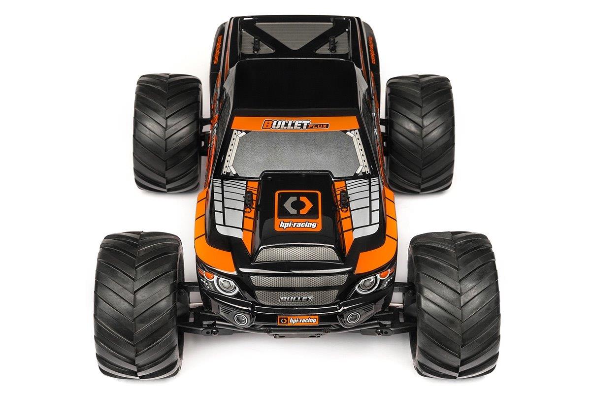 HPI Bullet MT Clear body with Nitro/Flux (BLACK) Decal - 3