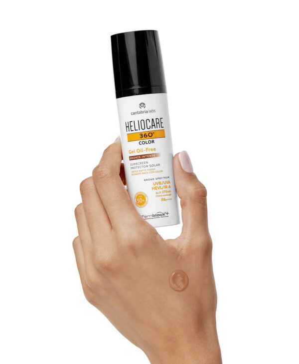 Gel oil-free Color SPF 50+ Bronze Intense (Foundation solskydd) - 5