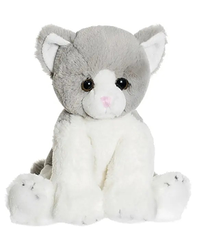Teddykompaniet Katt Grå/Vit 23 cm