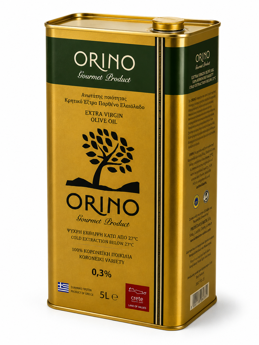 ORINO Gourmet Product 5L – Extra Virgin Olivolja från Sitia, Kreta - 3