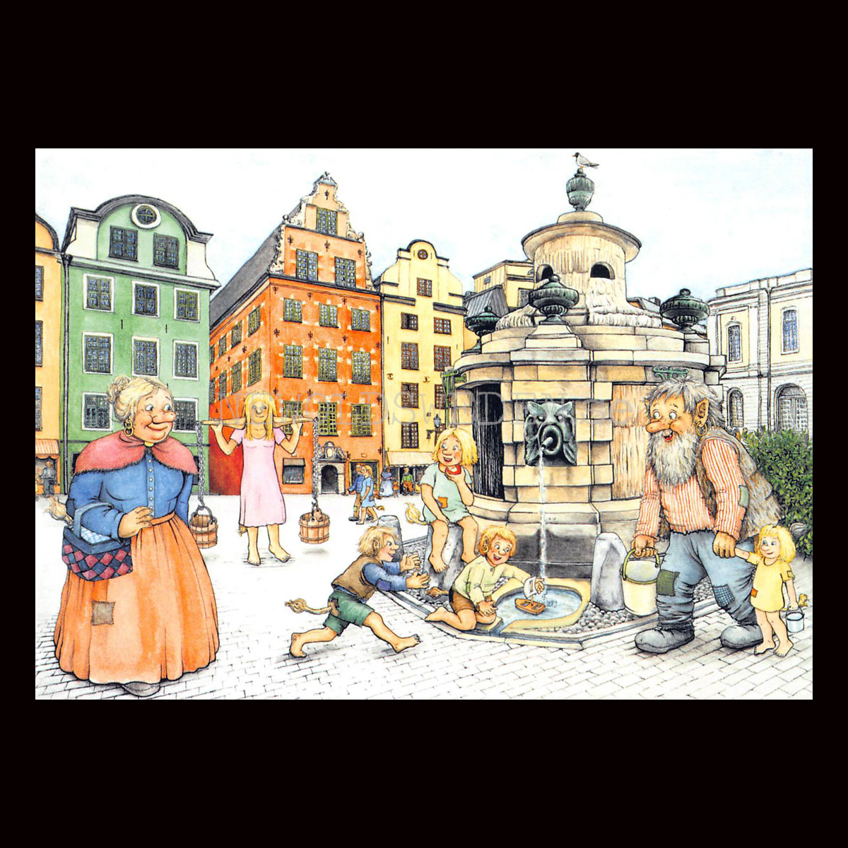 STORTORGET No: 904- 60904- Trollkort Rolf Lidberg Vykort A6 - 914