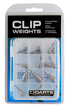 Darts - CLIP WEIGHTS Bly i olika vikt med praktisk låda