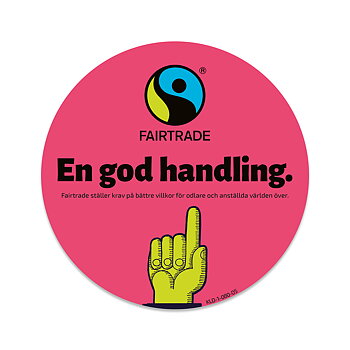 Klisterdekal: En god handling (10 cm)