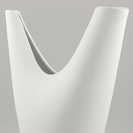 Stig Lindberg (Veckla 1950) White Sculptural Vase 30 cm