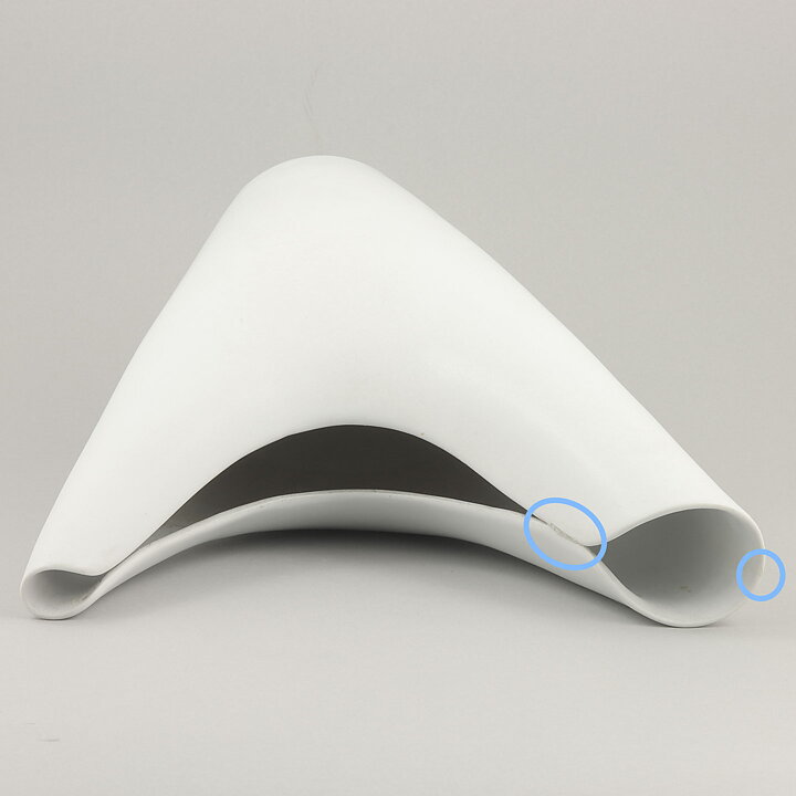Stig Lindberg (Veckla 1950) White Sculptural Vase 30 cm