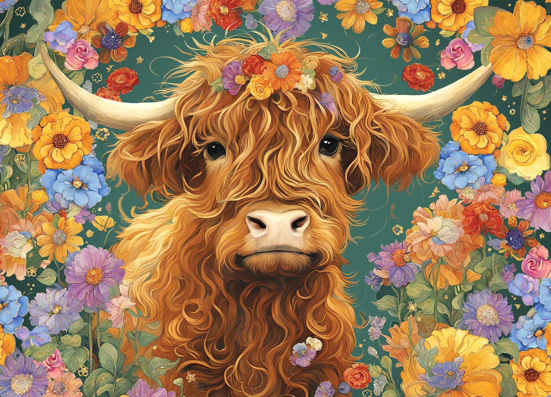 Highland Cow, 500 Piece Puzzle - 3