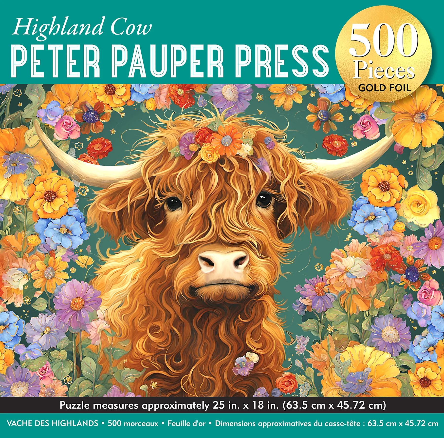 Highland Cow, 500 Piece Puzzle