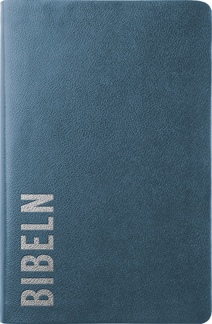 Bibel 2026 Slimline - Bounded leather Blå