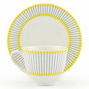Stig Lindberg (Piké 1951) Coffee Cup with Yellow/Gray Decor 10 cm  [Sample Images]