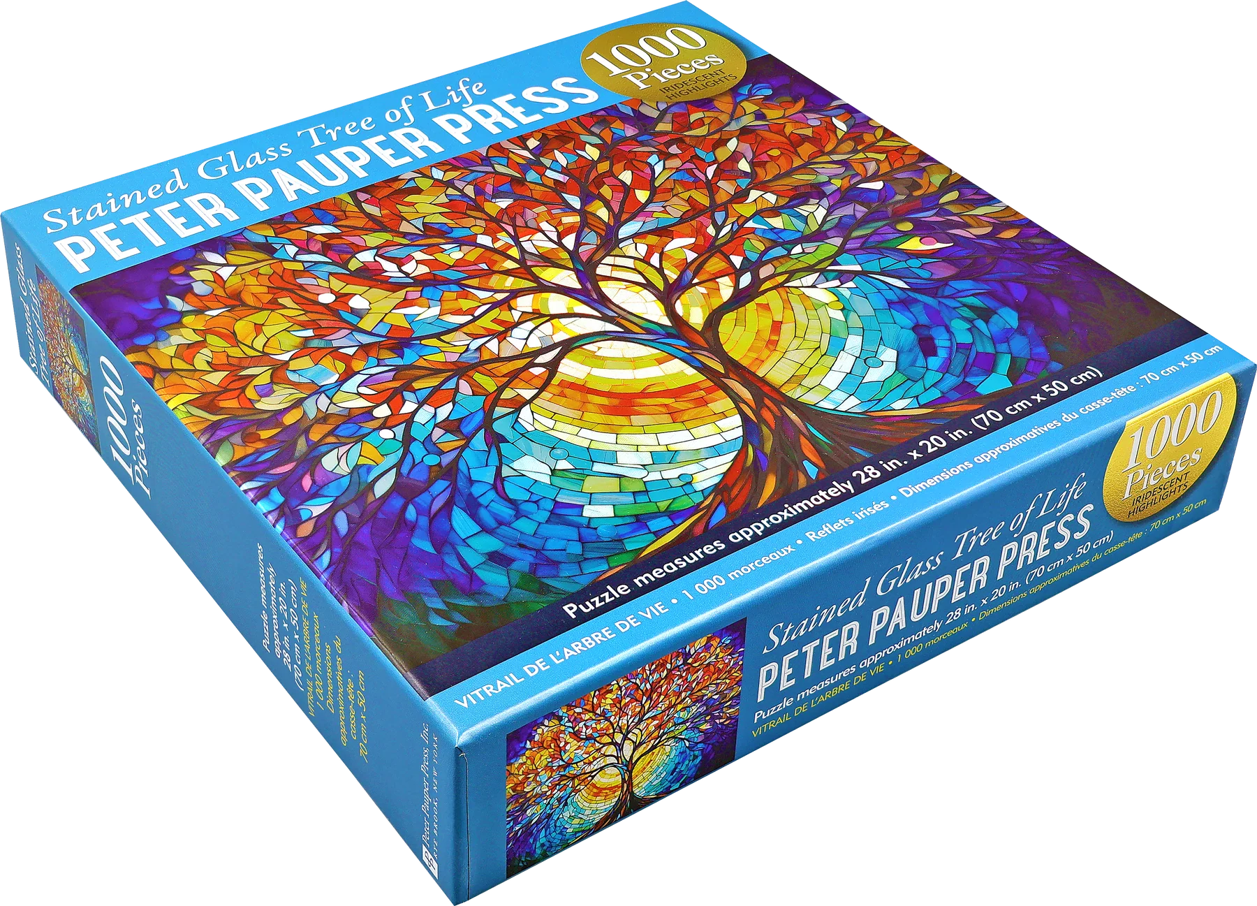 Stained Glass Tree of Life 1000 Piece Puzzle - 2