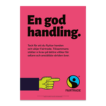 Affisch: En god handling (två storlekar)