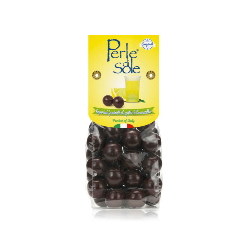 Perle di Sole, Likörpraliner med mörk choklad och Limoncello - 150g