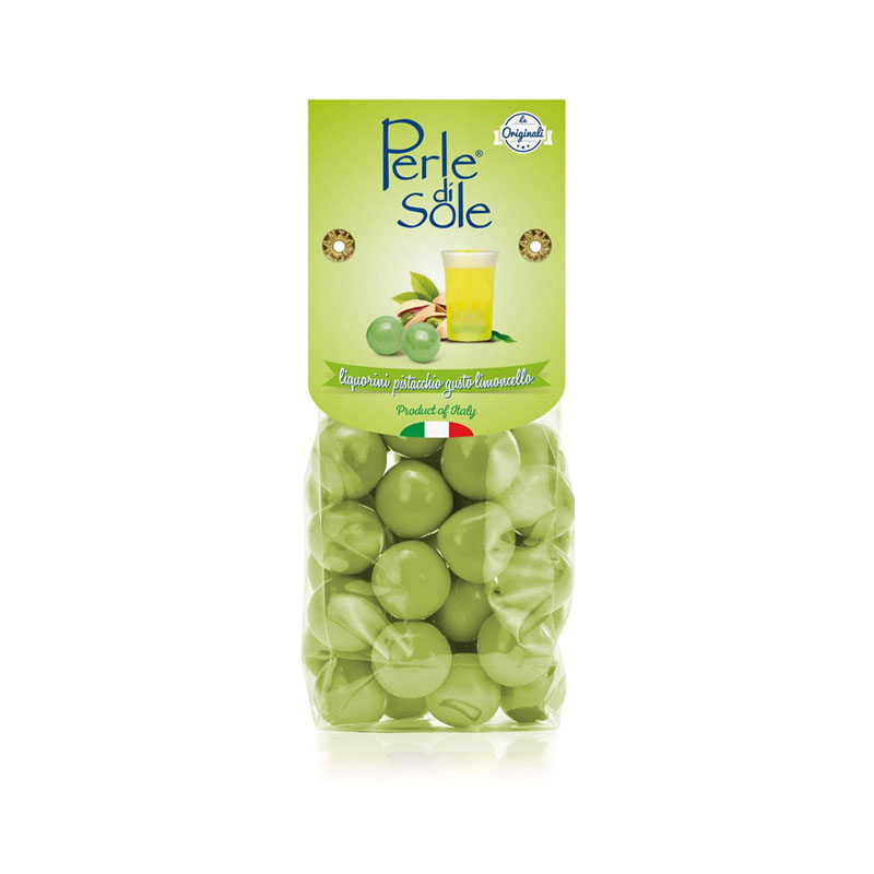 Perle di Sole, Likörpraliner med pistage och Limoncello - 150g