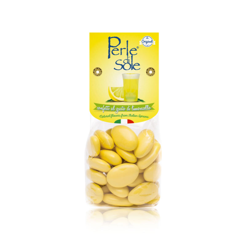Perle di Sole, Dragerade mandlar med Limoncello - 150g