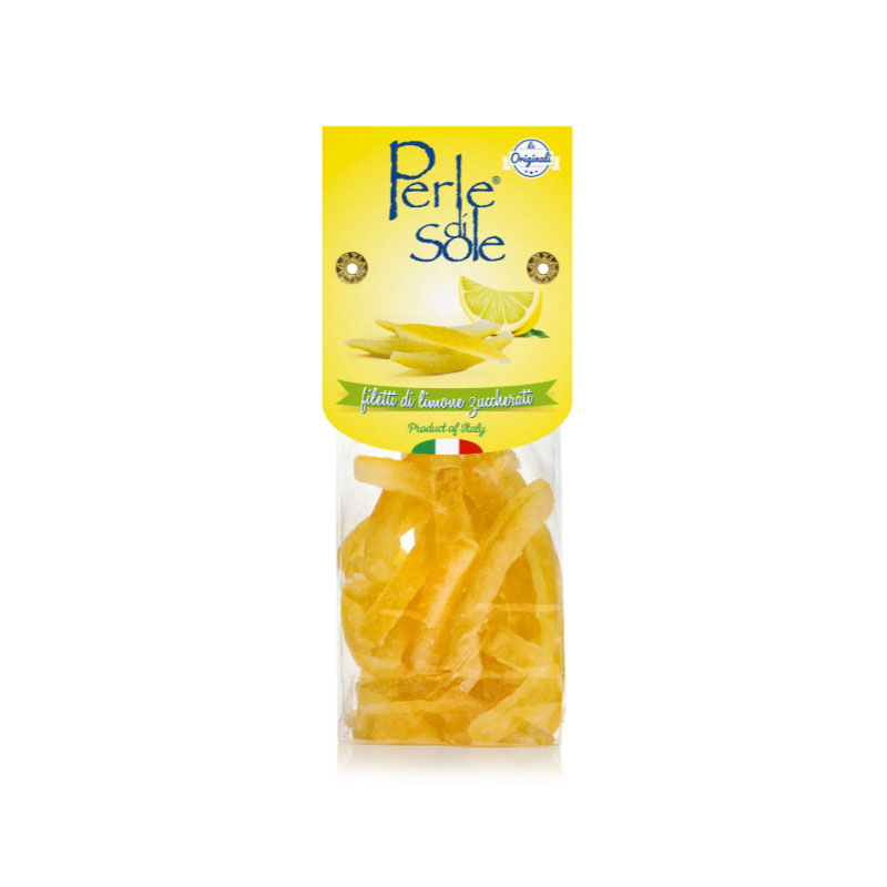 Perle di Sole, Kanderade citronskal - 100g