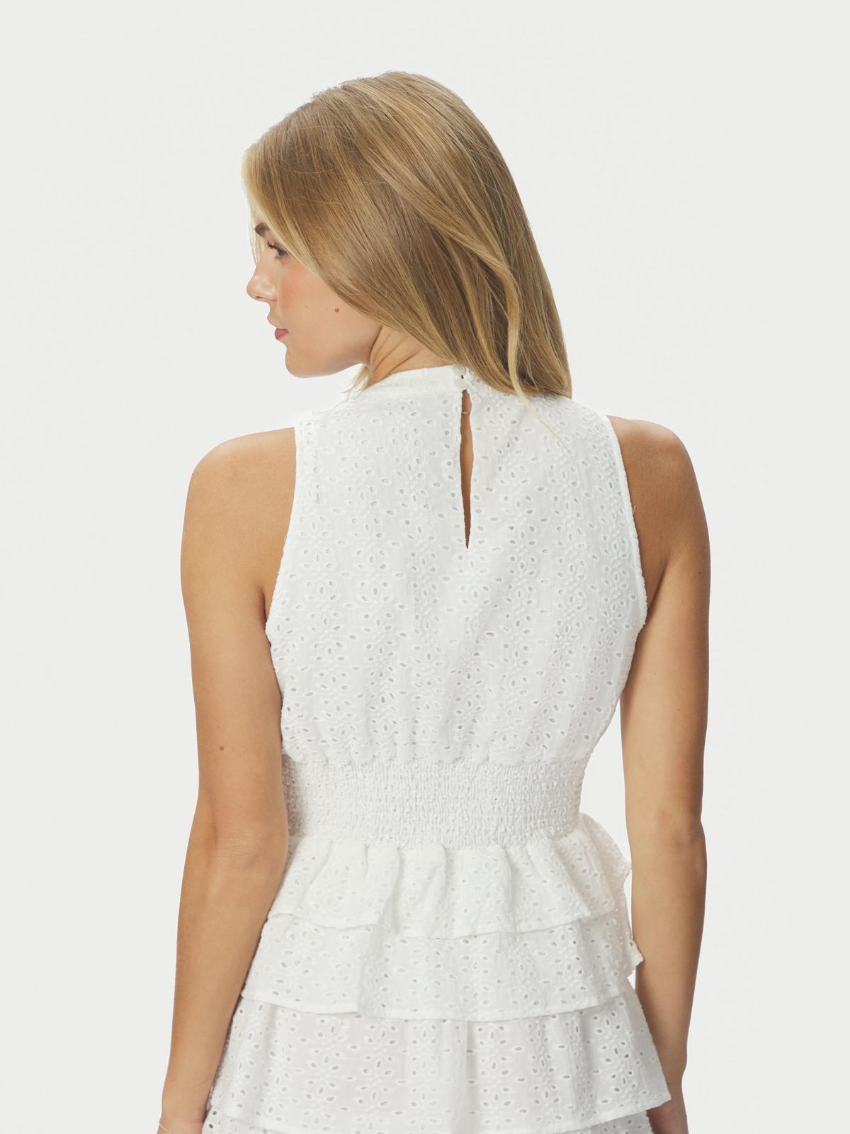 Neo Noir Ansol Emb Top, Off White - 6