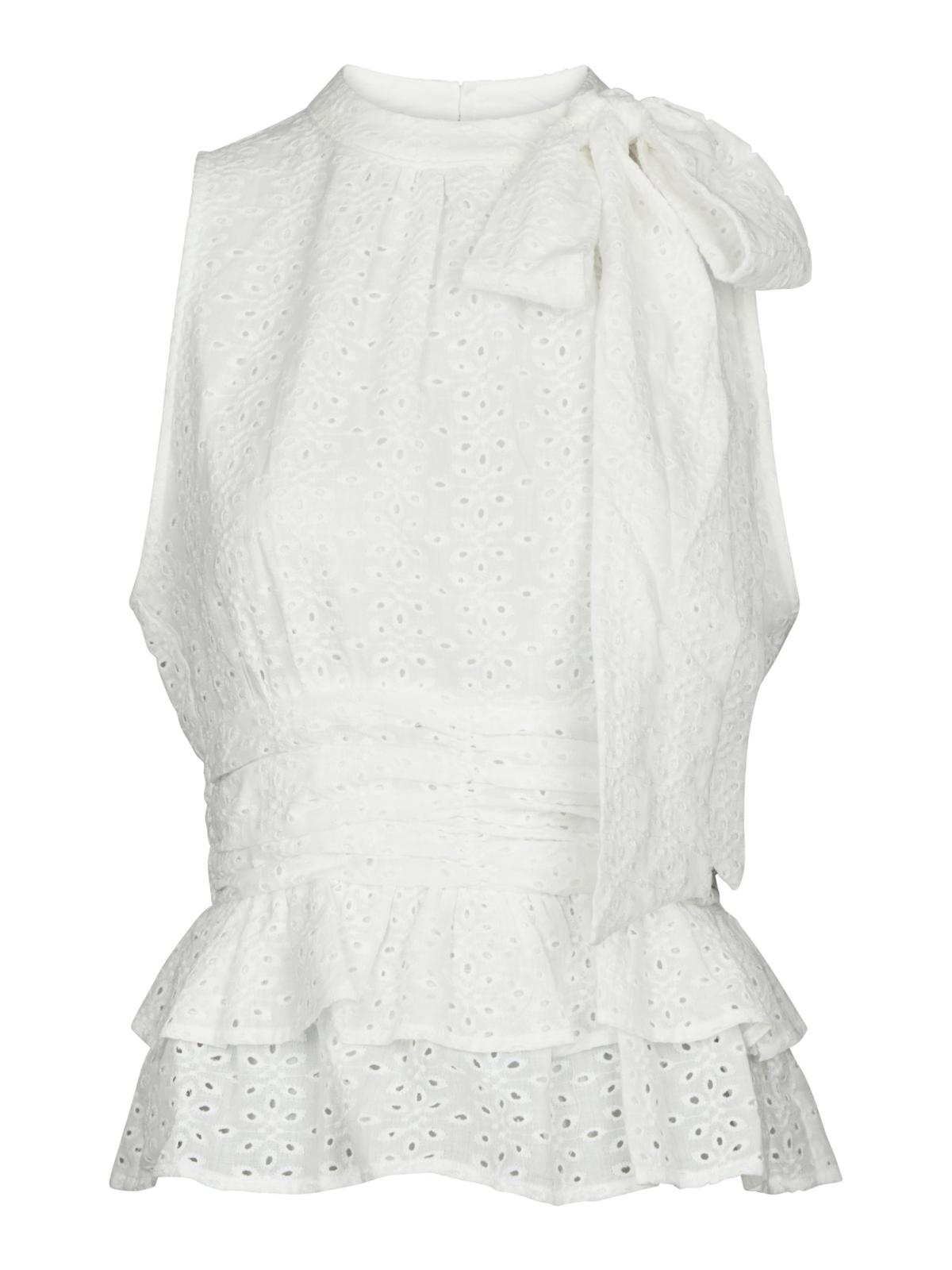 Neo Noir Ansol Emb Top, Off White - 3