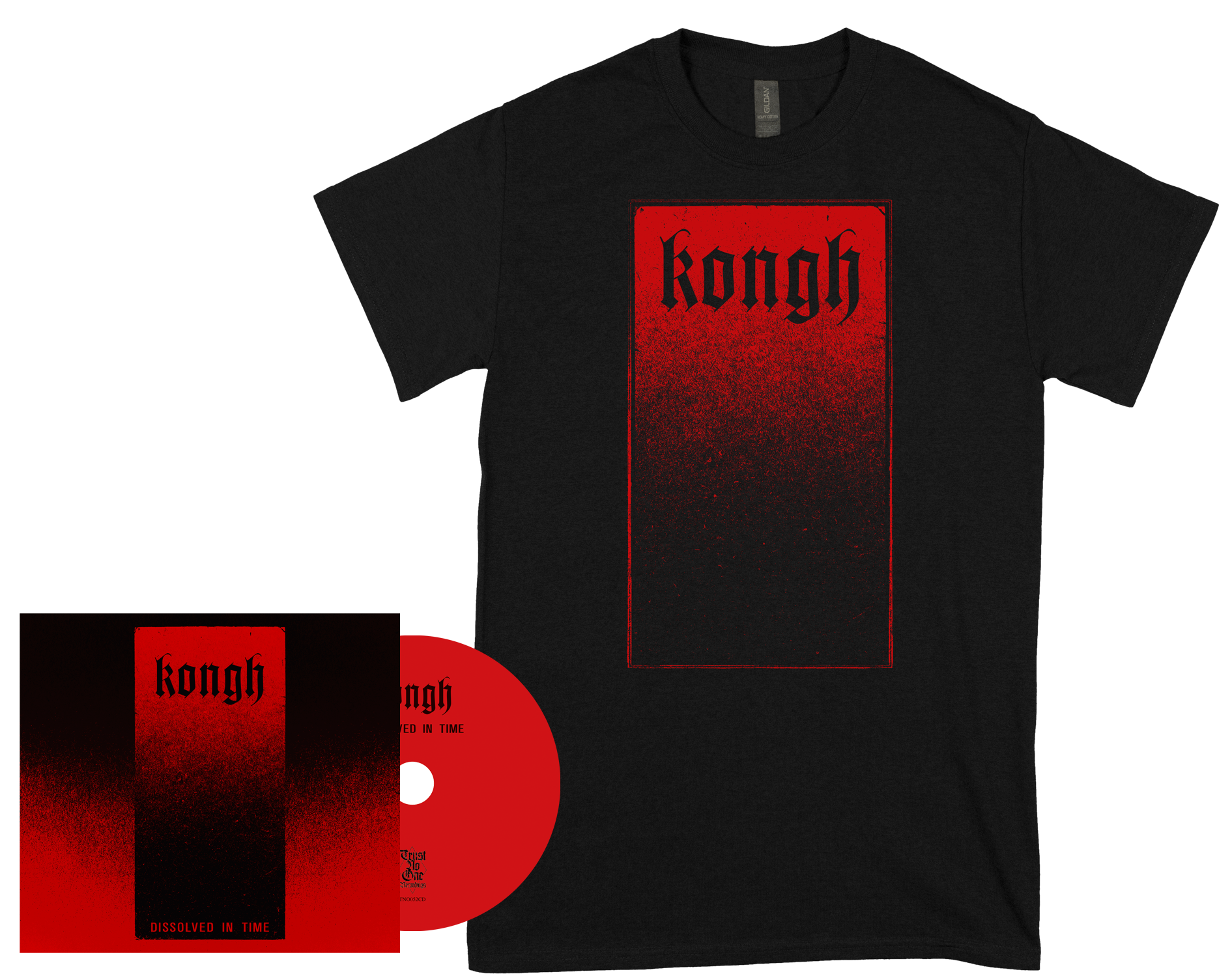 KONGH - Dissolved in Time CD + T-shirt BUNDLE (PRE-ORDER)