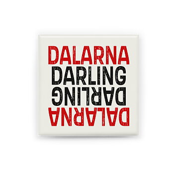 "Dalarna Darling"  En handgjord magnet inspirerad av Dalarna. Perfekt som souvenir, present eller som ett minne från en plats värd att minnas.  Magneten är 5x5 cm och levereras i en egen förpackning med en kort berättelse om Dalarna.
