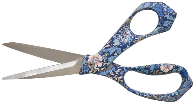 Dressmaker Scissors 8-1/2in Blue Floral - 3