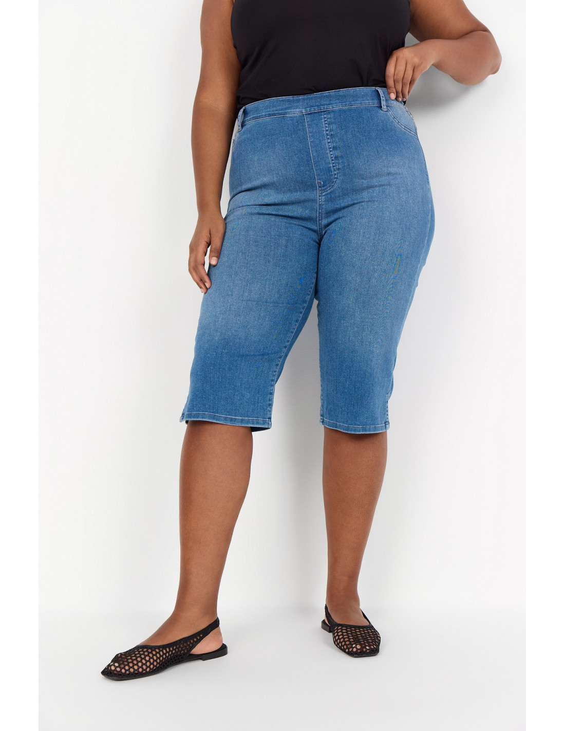 WA-SUMMER 13 blå capri jeans - 2