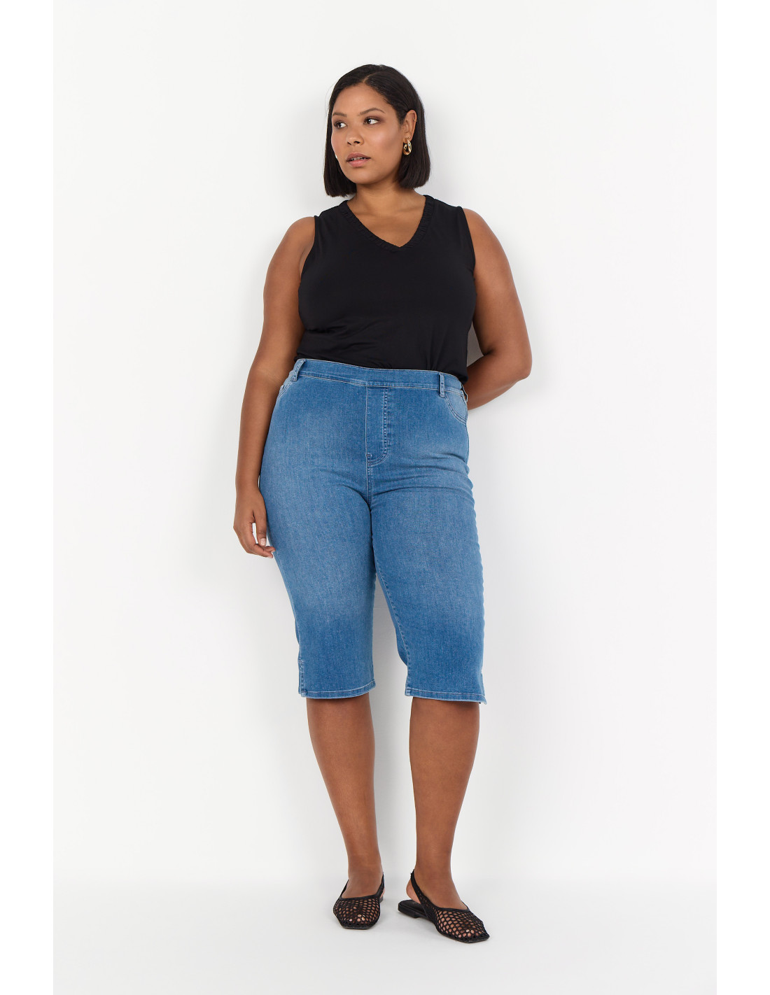 WA-SUMMER 13 blå capri jeans