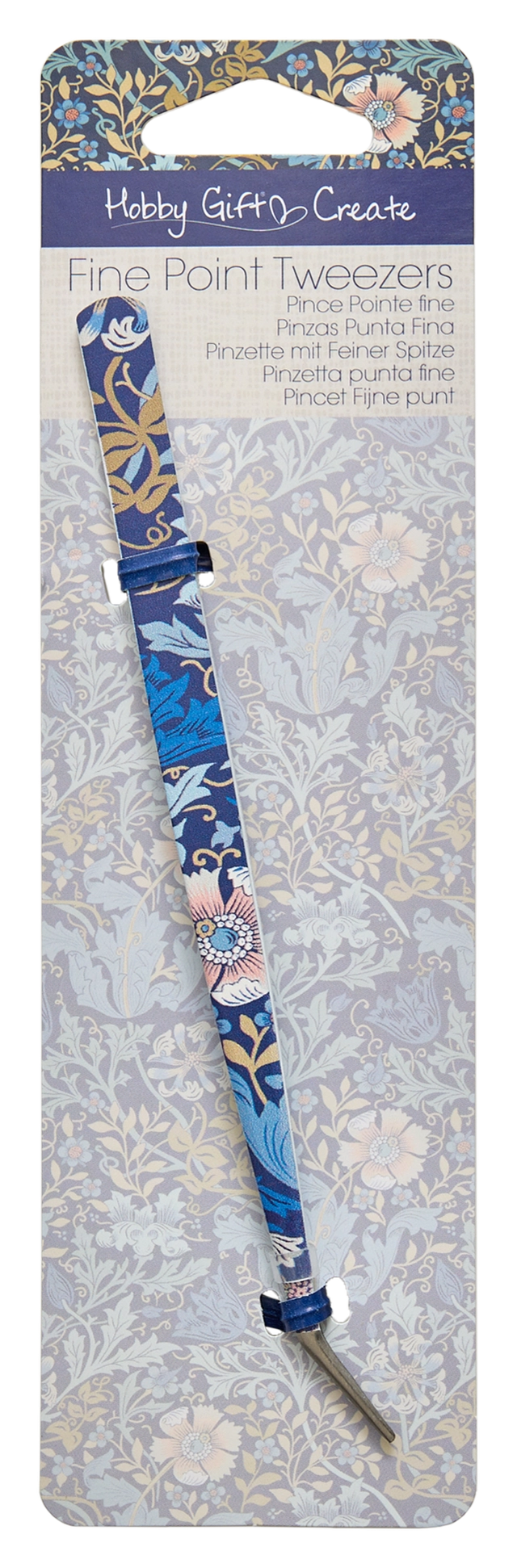 Fine Point Tweezers Blue Floral - 2