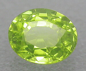 1.10 ct vacker oval formad naturlig peridot ädelsten