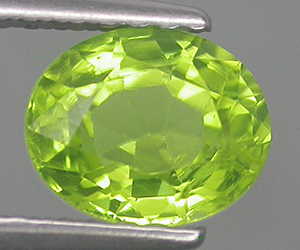 1.10 ct vacker oval formad naturlig peridot ädelsten - 2